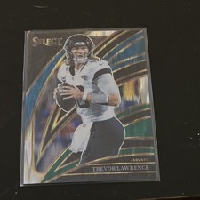 2025 Panini Select - Club Level Trevor Lawrence #229 Black & Green Shock Prizm