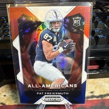 Pat Freiermuth 2021 Panini Prizm Draft Picks #184 Red White and Blue Penn State