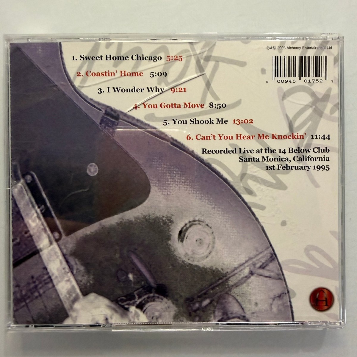 Mick Taylor – 14 Below CD 2003 Live Album Blues Rock Alchemy