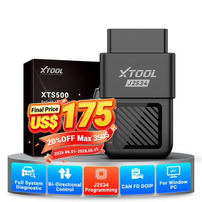XTOOL XTS500 J2534 OBD2 Scanner ECU ReProgramming D-PDU Auto Diagnostic Tool
