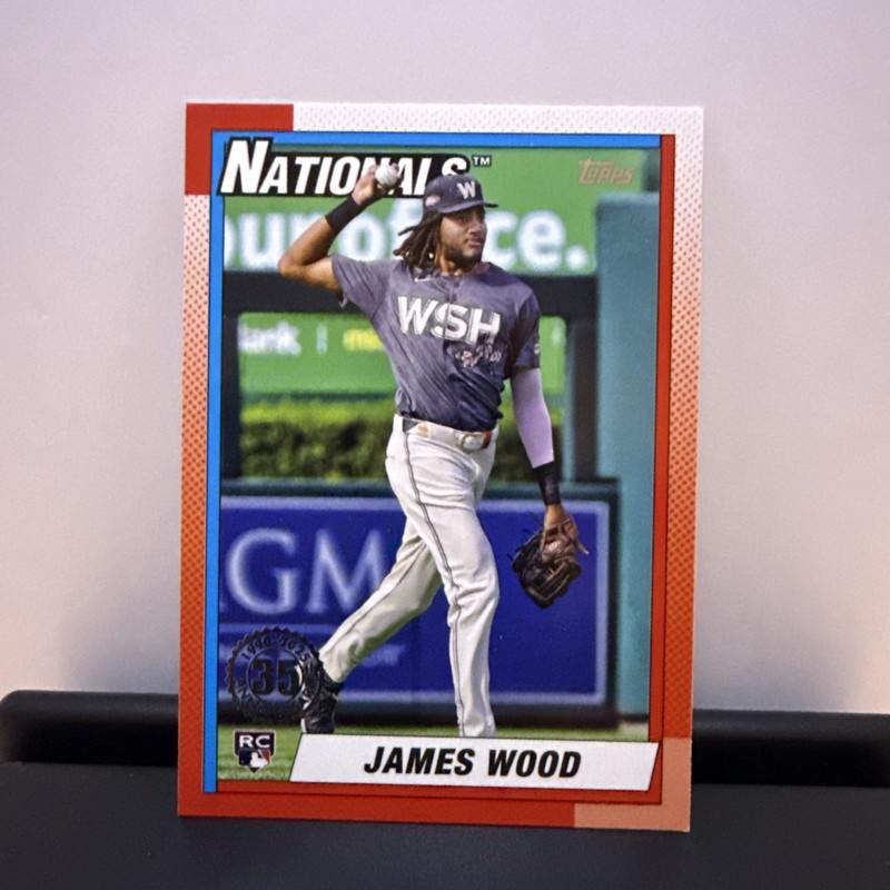 2025 Topps Series 1 - 1990 Topps Baseball James Wood #T90-39 (RC)