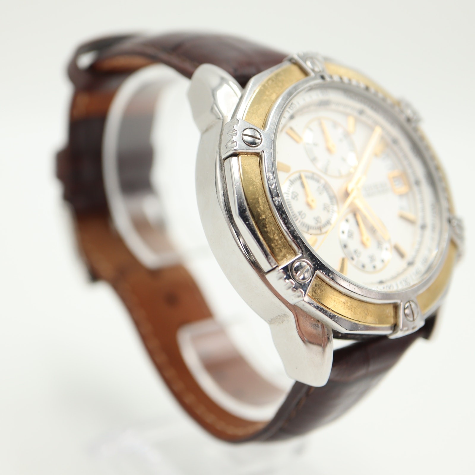 Guess Two Tone Split Second Chronograph 46mm Watc… - image 12