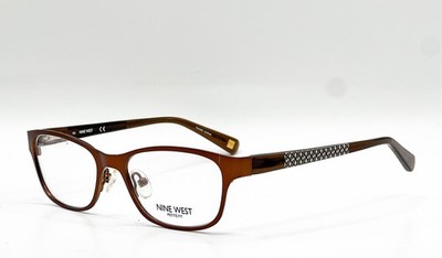 NEW NINE WEST NW1057 210 BROWN AUTHENTIC EYEGLASSES 47-16