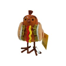 Featherly Friends Franky Hot Dog Bird Sun Squad 2025 Fabric Plush Decor NEW