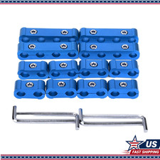 16pcs Metal Spark Plug Wire Separator Divider Kit 8mm 9mm 10mm 10.5mm Hei Ls1 Ls