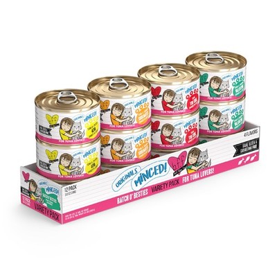 Natural Wet Cat Food Variety Pack, Minced, 3oz Cans, 12-Pack