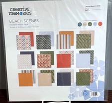 Creative Memories 12x12 Beach Scenes Designer Paper. NIP