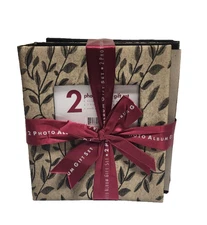 Elsa L. 2 Piece Photo Album Gift Set Fabric Covers 200 Slip In Slots Each 2005