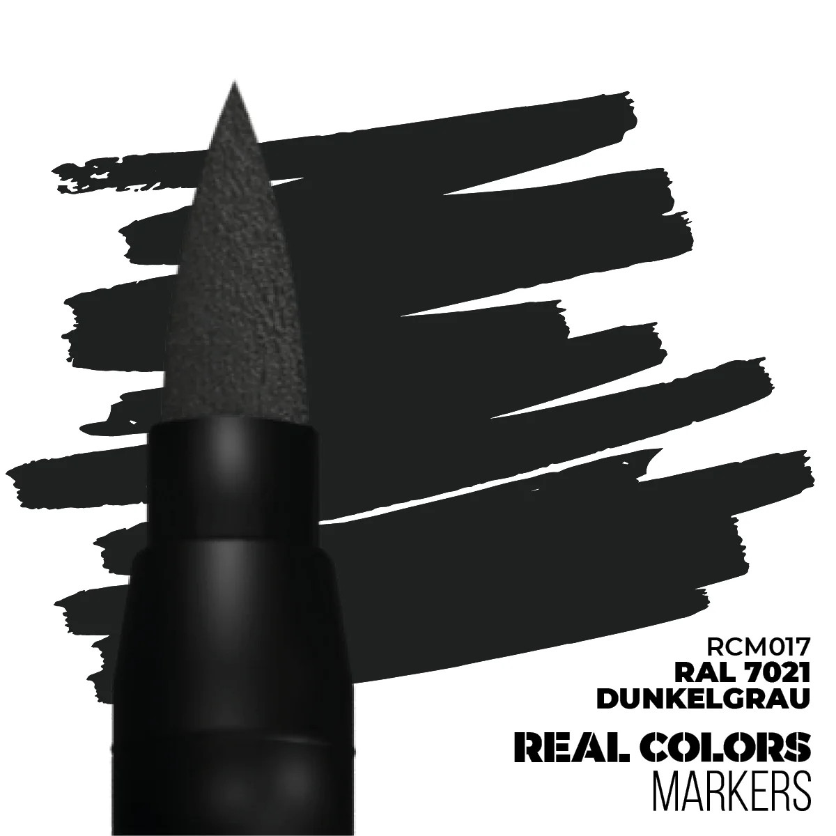 AK Interactive Real Colors Acrylic Fast Dry Markers RAL 7021 Dunkerlgrau RCM017 - Image 4