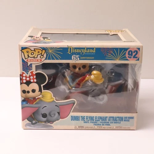 Funko Pop Rides #92 Minnie Mouse w/ Flying Dumbo Disneyland 65th Vinyl Figure