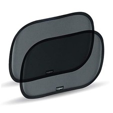 Car Window Shades for Baby 2 pk , Oval Cling Sun Shade Black