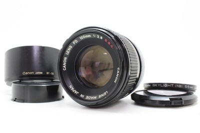 NEAR MINT ] CANON FD 100mm F2.8 S.S.C MF Portrait les For FD Mount
