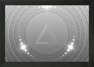 Magic Glyph Circle Rune Framed Wall Art Poster Canvas Print Picture