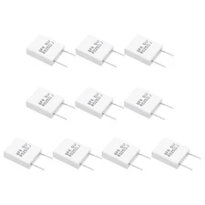 10 Pcs Ceramic Resistors, 5W 0.025 Ohm 5% Non-inductive Cement Ceramic Resistor