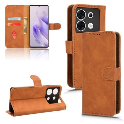 Für Infinix Zero 30 5G Skin Feel Magnet Flip Leder Handy Hülle Cover Schale