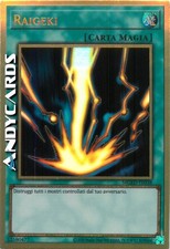 RAIGEKI • Rara Oro Premium • MGED IT038 • Unl • Yugioh! • ANDYCARDS