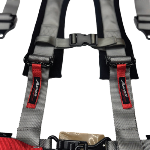 NEW! Silver 4 Point Harness for Safety Off Road Use-RZR 200-FAST SHIPPING! - Picture 2 of 7