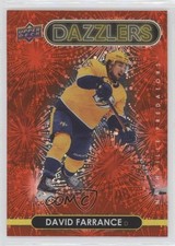 2021-22 Upper Deck Series 2 Dazzlers Red David Farrance #DZ-77 2vh
