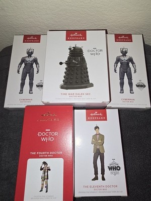 Hallmark Keepsake Doctor Who Lot Of 5 Ornaments NIB