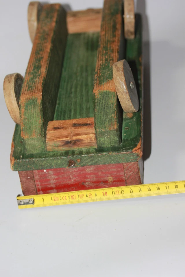 Ancien jouet en bois – remorque/chariot – vers 1940-1950 - Photo 4/4