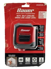 Bauer 20203lb 40 Ft Self Leveling Cross Line Laser Level Vertical Horizontal NEW