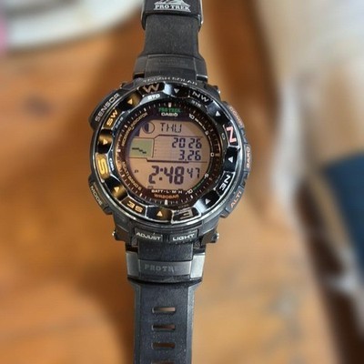 Casio Pro Trek Watch Black Men's PRW-2500-1JF | eBay
