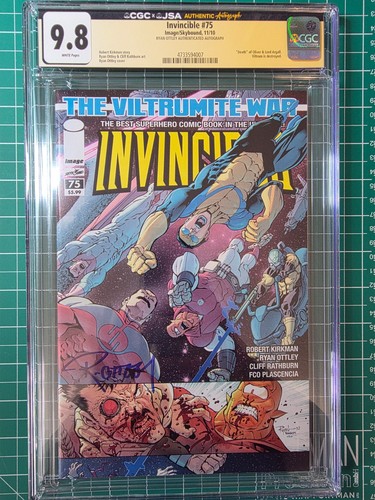 Invincible #75 CGC 9.8 JSA Verified Ryan Ottley Signed | Viltrumite War