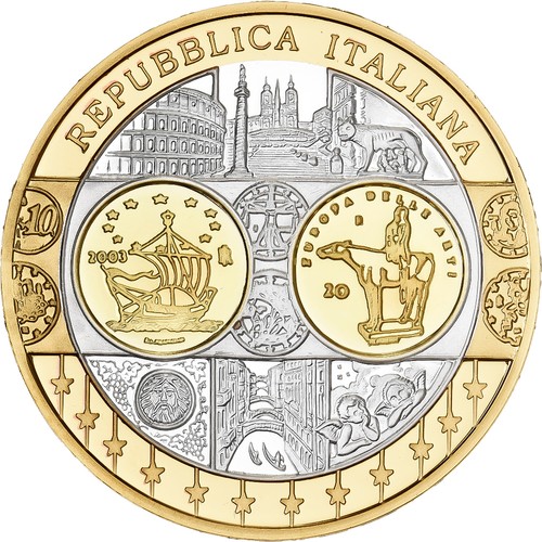 [#1525774] Italië, Medaille, L'Europe, Silver Plated Copper, FDC, FDC
