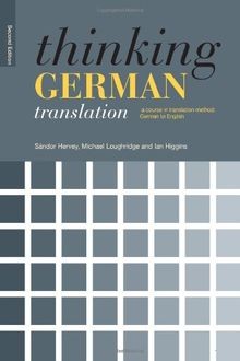 Thinking German Translation: a course in translation met... | Buch | Zustand gut