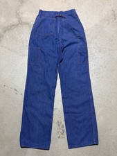 Vintage 70s Sears Jr Bazaar Buckle Back Blue Jeans Size 24x29 Western Denim True