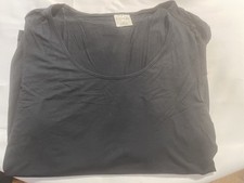 Soma PJ Top Womens Large Lounge Jersey Long Sleeve Pajama Top Black