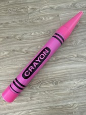 Vintage Crayon Pink 35 Inch 1988 Fantazia Piggy Coin Bank Made In  USA