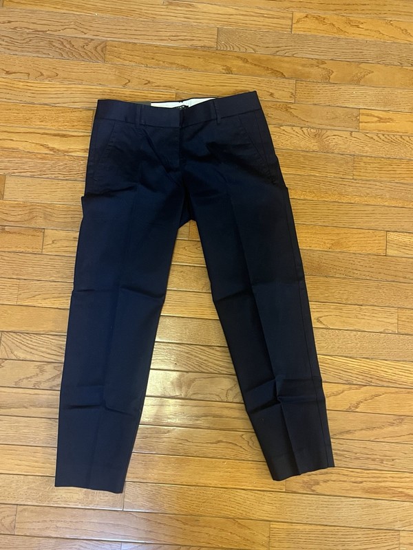NWT J. Crew Pants Womens Sz: 0 Skimmer City Fit  Navy