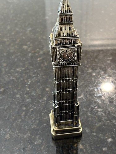 England UK 3D Big Ben Resin Metall Tischuhr funktioniert - Bild 6 von 8