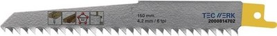 Tecwerk Säbelsägeblatt L.150mm B.19mm 4,2mm TPI 6 HCS/CV 25 St./Karte TW