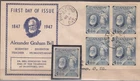 W CANADA 0274+274BK4 FDC GRAHAM BELL