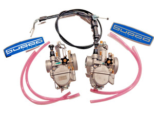 Yamaha Banshee 28mm Carburetors Carbs PWK Airstriker Dual Vent W. Power Jet Mod