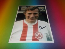 Heinz Stauvermann Rot-Weiss Essen signed autograph on 20x28 photo