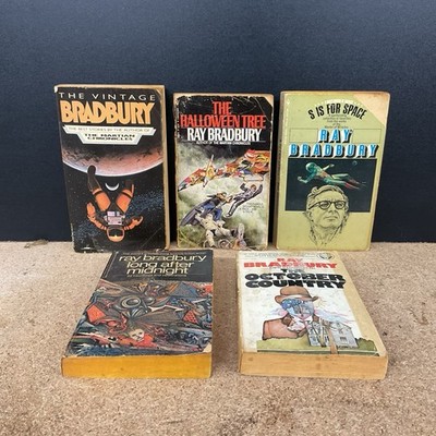 Ray Bradbury Lot Of 5 - Haloween Tree After Midnight October Country S For Space