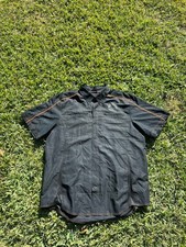 Harley Davidson Mechanic Shirt Men XL Black Button Short Sleeve Garage Work