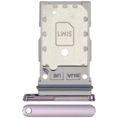 Dual Sim Card Tray Compatible For Galaxy S22 5G / S22 Plus 5G (Bora Purple)