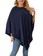 Women Versatile Poncho Tops Lightweight Wrap Scarf Spring Summer Fashion Cape