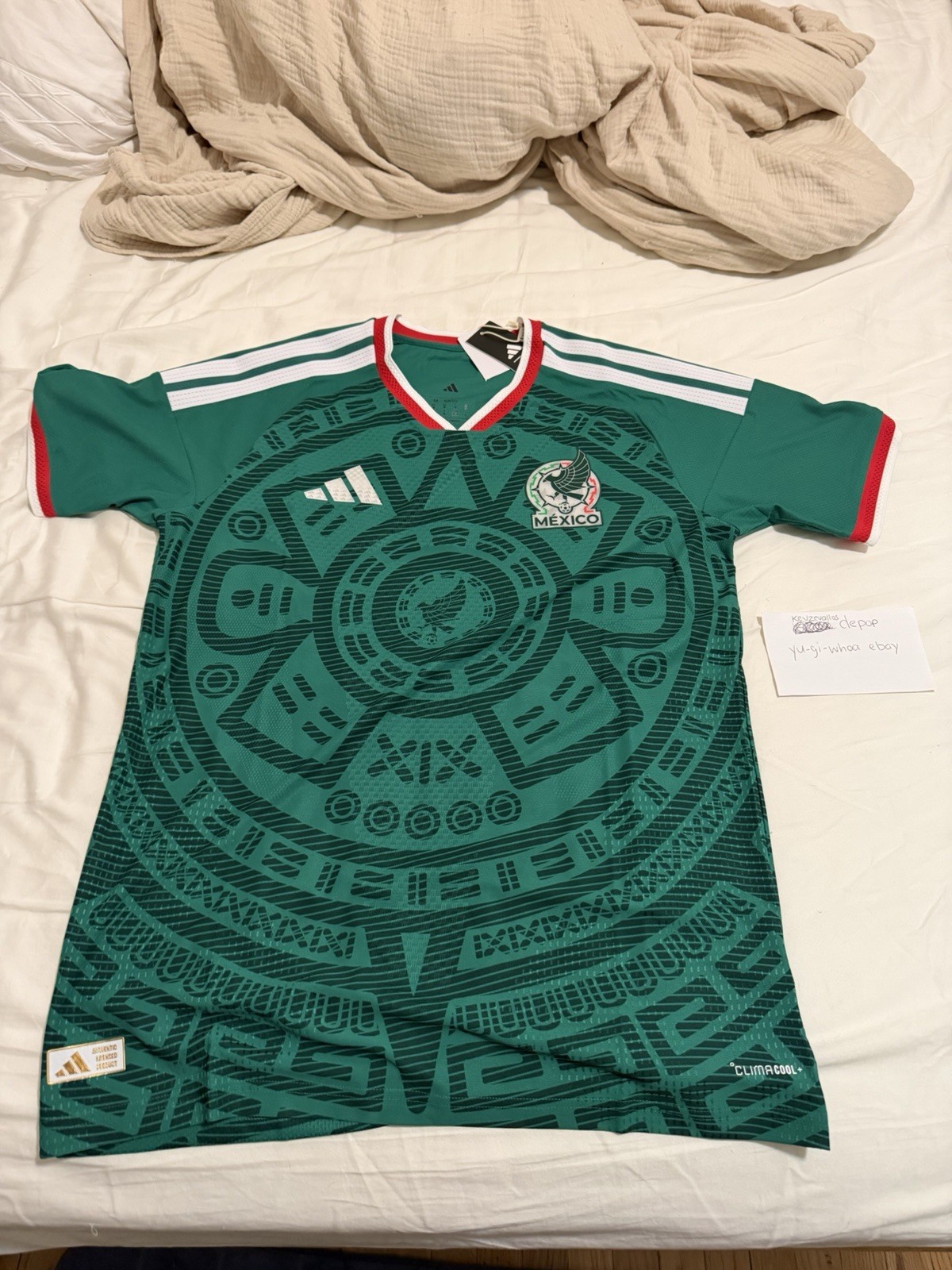 Adidas Mexico Home Authentic Jersey World Cup SZ M New with Tags