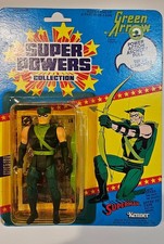 Vintage 1985 Green Arrow Kenner Super Powers Action Figure 23-Back Sealed MOC