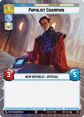 1X-Populist Champion - Hyperspace Foil-SWU06-Secrets of Power-Star Wars Unlimite