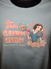 Vintage Disney Snow White T-shirt Y2k Princess Blue Size L