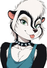 Skunkworks Female Character Vinyl Car Decal Sticker 7" Weatherproof