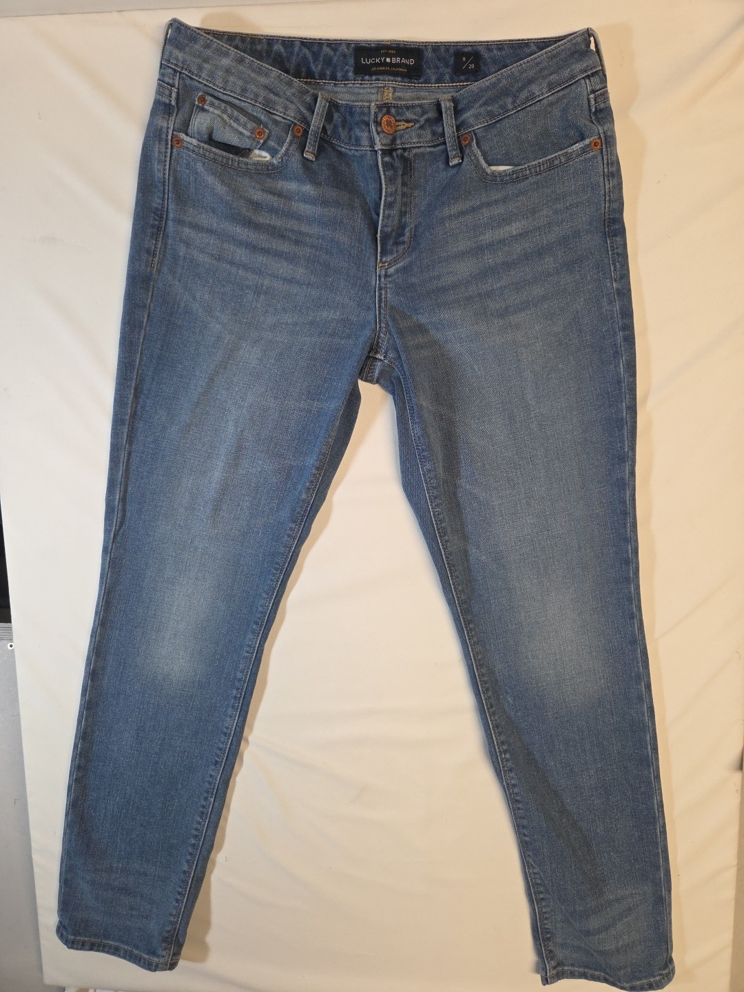 Lucky Brand Lolita Skinny Jeans Women's Size 8/29A Blue Mid-Rise Denim stretch