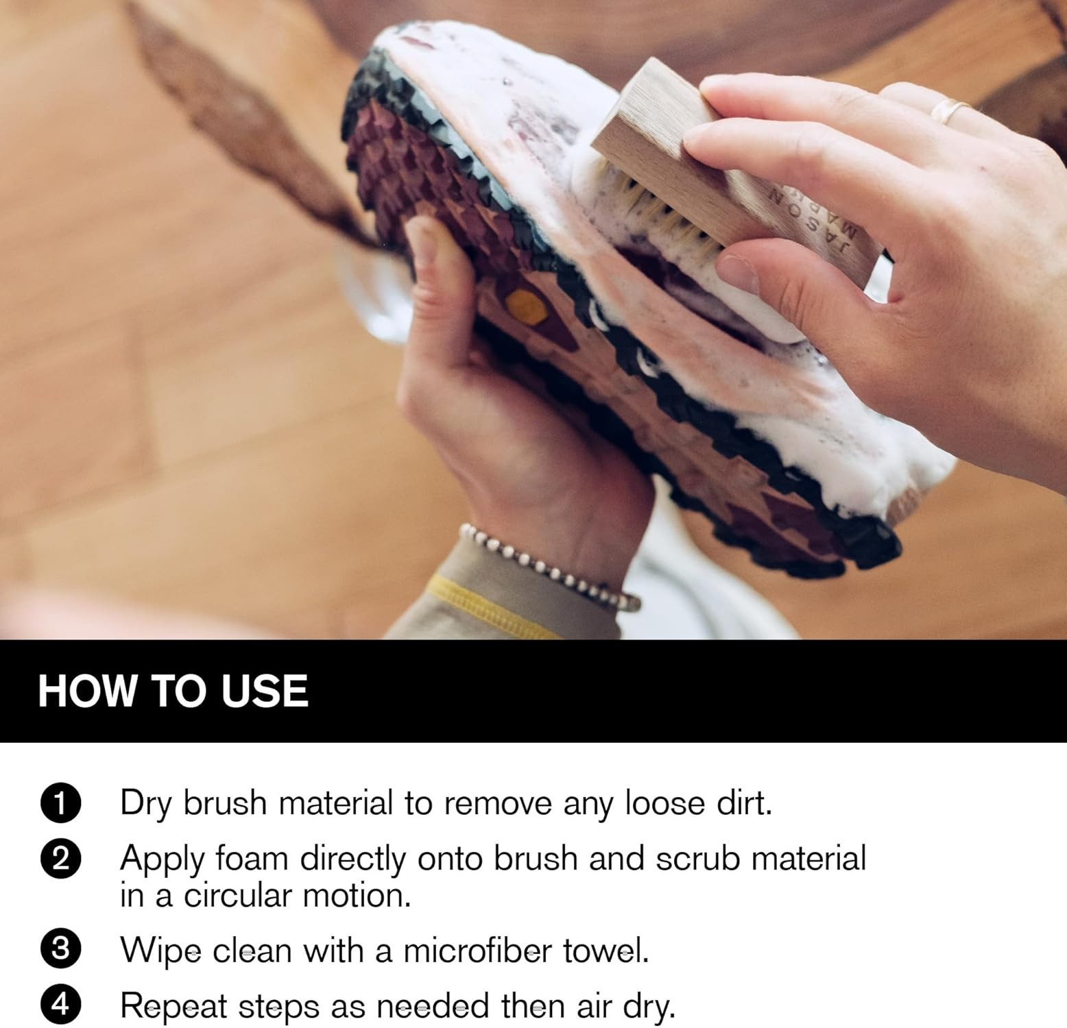 Jason Markk Ready-To-Use Convenient Foaming Shoe Cleaner, 207 ml / 7 fl oz