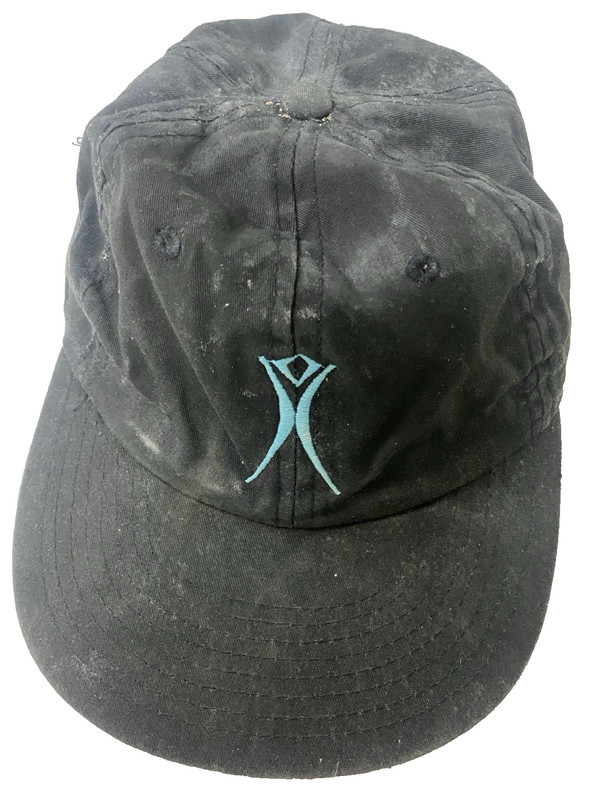 Burning Man 1999 - Vintage Original Baseball Cap - Stick Figure Logo  Playa Dust